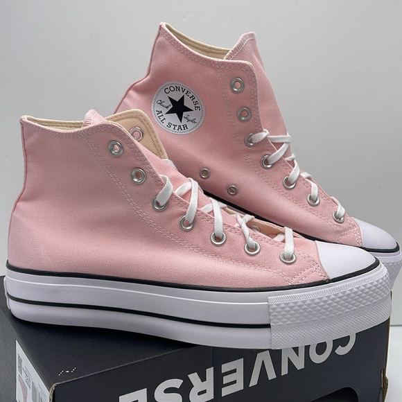 Converse WMNS CTAS LIFT HI DONUT GLAZE/WHITE/BLACK A06507F Platforms Sneakers - Picture 7 of 16